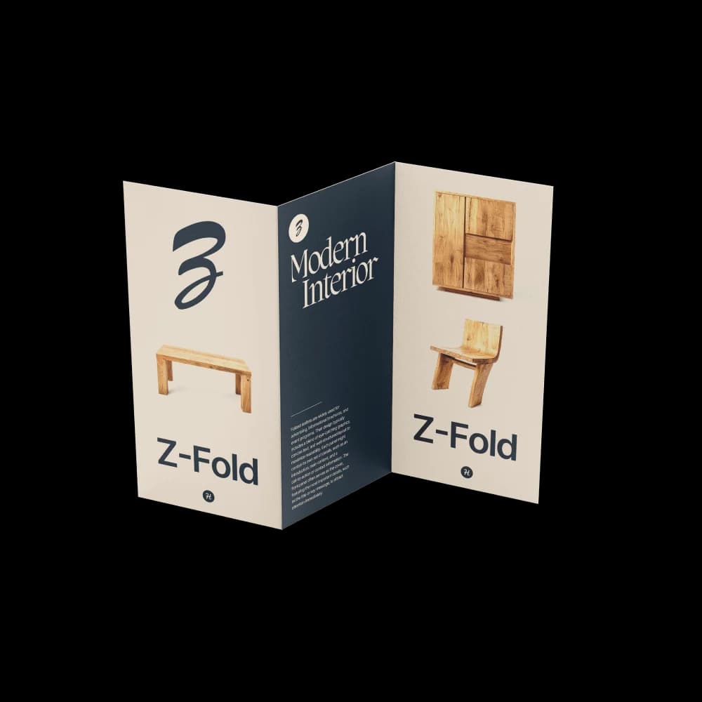 Lankstinukas Z-fold