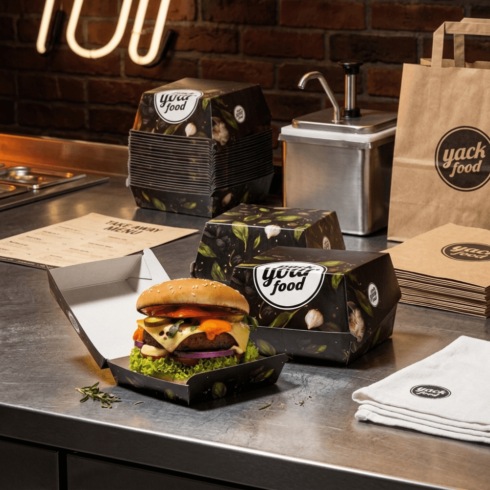 „Burgerbox“ didelis 14 x 14 x 8 cm - 3