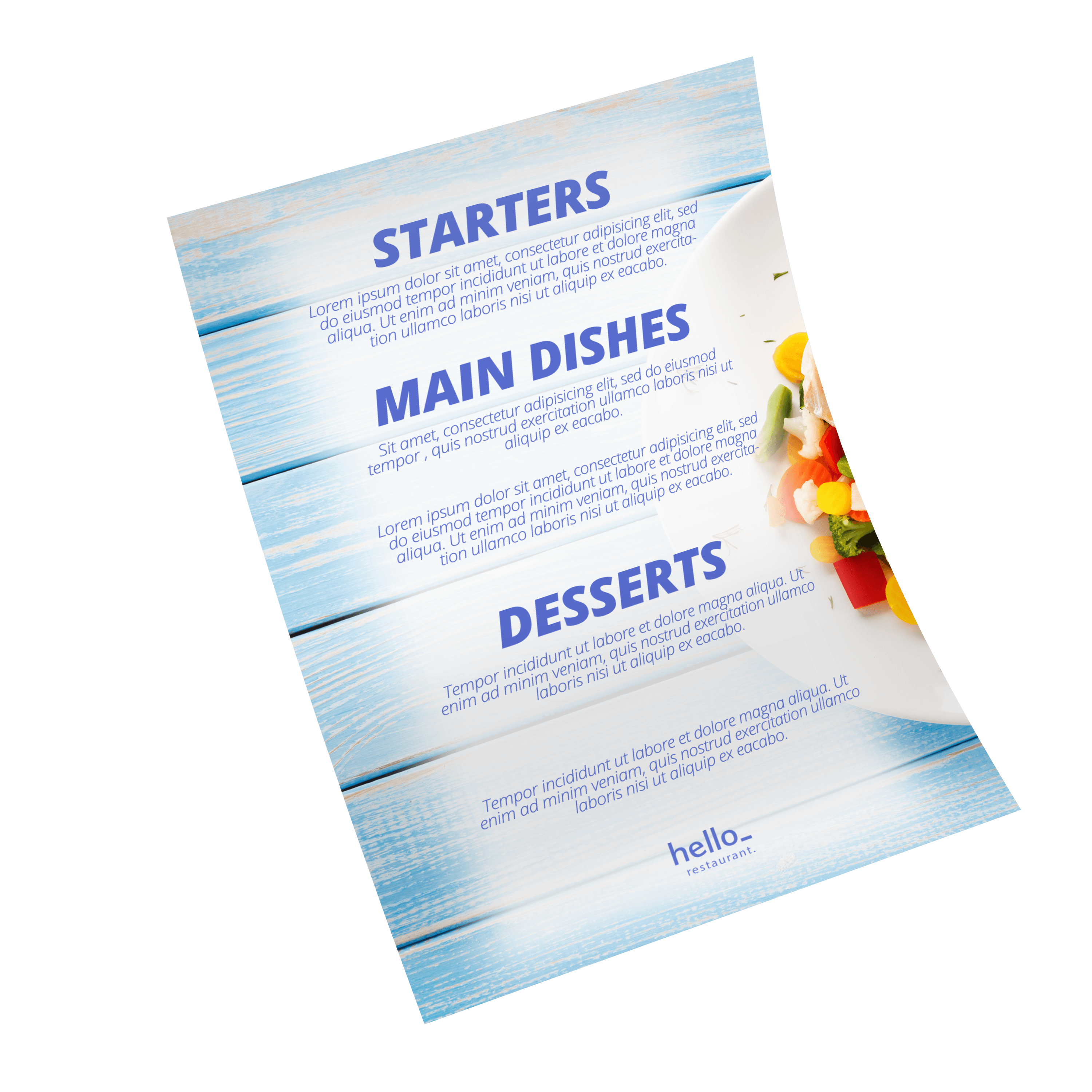 Unfolded Menus